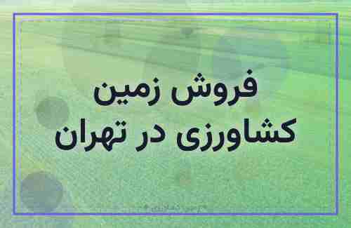 فروش 100 هکتار زمین در تهران